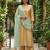 Firoji colour orgenza silk fabric thred sequnce embrodery dupatta