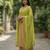Parrot colour orgenza silk fabric thred sequnce embrodery dupatta