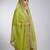 Parrot colour orgenza silk fabric thred sequnce embrodery dupatta