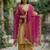 Pink colour orgenza silk fabric thred sequnce embrodery dupatta