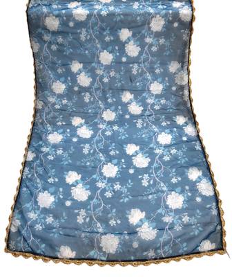 Printed orgenza silk multi sequnce lace work dupatta 5