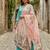 Printed orgenza silk multi sequnce lace work dupatta