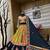 Muslin Cotton Blend Navratri Lehenga Choli with Real Mirror Work