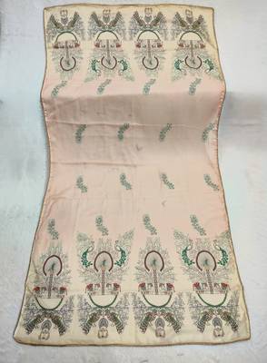 Printed orgenza silk multi sequnce lace work dupatta 4