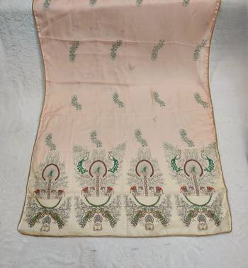 Printed orgenza silk multi sequnce lace work dupatta 5