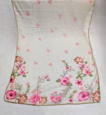 Printed orgenza silk multi sequnce lace work dupatta 4