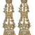 Antique gold kundan polki long jhumka earrings with yellow beads & pearl drops