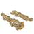 Antique gold kundan polki long jhumka earrings with yellow beads & pearl drops