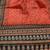 Printed raw cotton silk multi thred lace work stall dupatta