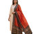 Printed raw cotton silk multi thred lace work stall dupatta