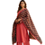 Printed raw cotton silk multi thred lace work stall dupatta