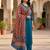 Printed raw cotton silk multi thred lace work stall dupatta