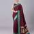 Maroon soft banarasi silk blend saree with zari weaving meenakari design