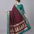 Maroon soft banarasi silk blend saree with zari weaving meenakari design