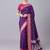 Purple soft banarasi silk blend saree with zari weaving meenakari design
