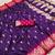 Purple soft banarasi silk blend saree with zari weaving meenakari design