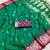 Green soft banarasi silk blend saree with zari weaving meenakari design