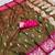Mahendi soft banarasi  silk blend saree with zari weaving meenakari design