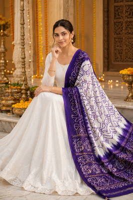 Pure gajji silk bandhani digital print dupatta with lagdi patta pallu with handwork (wedding special) 2