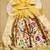 Yellow soft organza silk blend fabric with paithani style lightweight saree with blouse