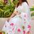 white-green color linen cotton blend digital printed sarees