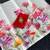 white-red color linen cotton blend digital printed sarees