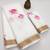 white pink color linen cotton blend digital printed sarees