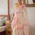 white pink color linen cotton blend digital printed sarees
