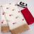 white red color linen cotton blend digital printed gold zari cut border sarees
