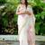 white -pink color linen cotton blend digital printed sarees