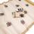 chiku -maroon color flower digital printed linen cotton blend sarees