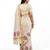 chiku -pink color flower digital printed linen cotton blend sarees