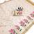chiku -pink color flower digital printed linen cotton blend sarees