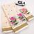 chiku -pink color flower digital printed linen cotton blend sarees
