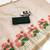 chiku-red green flower digital printed linen cotton blend sarees