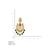 Gold plated cz chandbali earrings with green beads for women | bridal ethnic jewelry