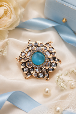 Ocean Aura Luxury American Diamond Adjustable Ring 1