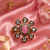 Blush glow gold finish adjustable ring
