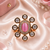 Blush glow gold finish adjustable ring