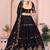 Black Sequins Embroidered Georgette A Line Lehenga Choli with Dupatta