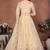 Beige Sequins Embroidered Georgette A Line Bridal Lehenga Choli with Dupatta