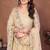 Beige Sequins Embroidered Georgette A Line Bridal Lehenga Choli with Dupatta