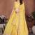 Yellow Sequins Embroidered Georgette A Line Lehenga Choli with Dupatta