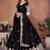 Black Sequins Embroidered Georgette A Line Lehenga Choli with Dupatta