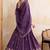 Purple Sequins Embroidered Georgette A Line Bridal Lehenga Choli with Dupatta