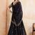 Black Sequins Embroidered Georgette A Line Lehenga Choli with Dupatta