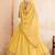 Yellow Sequins Embroidered Georgette A Line Lehenga Choli with Dupatta
