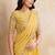 Yellow Sequins Embroidered Georgette A Line Lehenga Choli with Dupatta