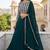 Green Sequins Embroidered Georgette A Line Lehenga Choli with Dupatta