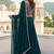 Green Sequins Embroidered Georgette A Line Lehenga Choli with Dupatta